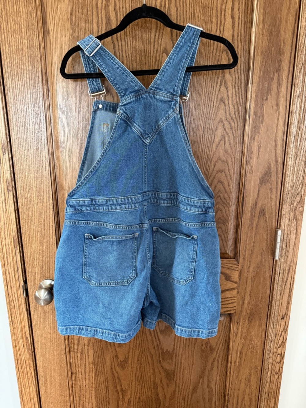 GAP Blue Denim Short Overalls - Picture 2 of 3